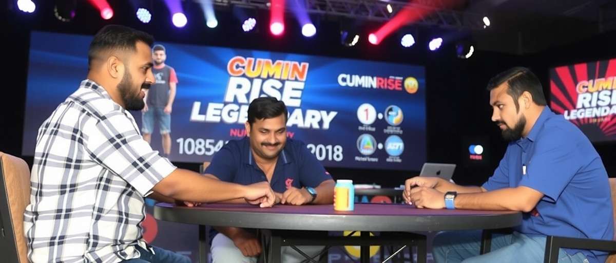 Cumin Rise Legendary national tournament in Mumbai with players competing on stage