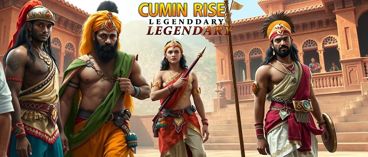 Cumin Rise Legendary player community gathering in Bangalore with cosplayers dressed as ancient Indian kings